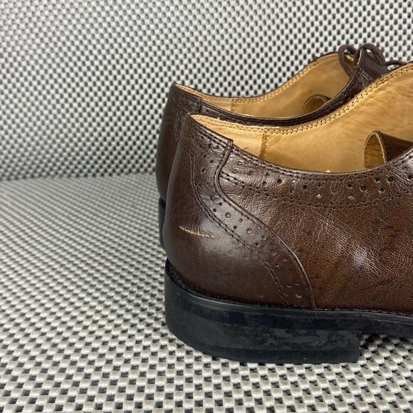 Salvatore Ferragamo Tramezza  Dress Shoes Mens 42 Brown Leather Made In Italy main image 4